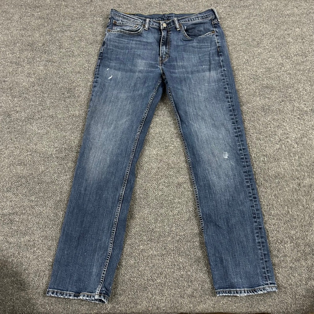 Levi's Jeans Mens Size 34x32 Blue 514 Straight Fit Denim Medium Wash Casual